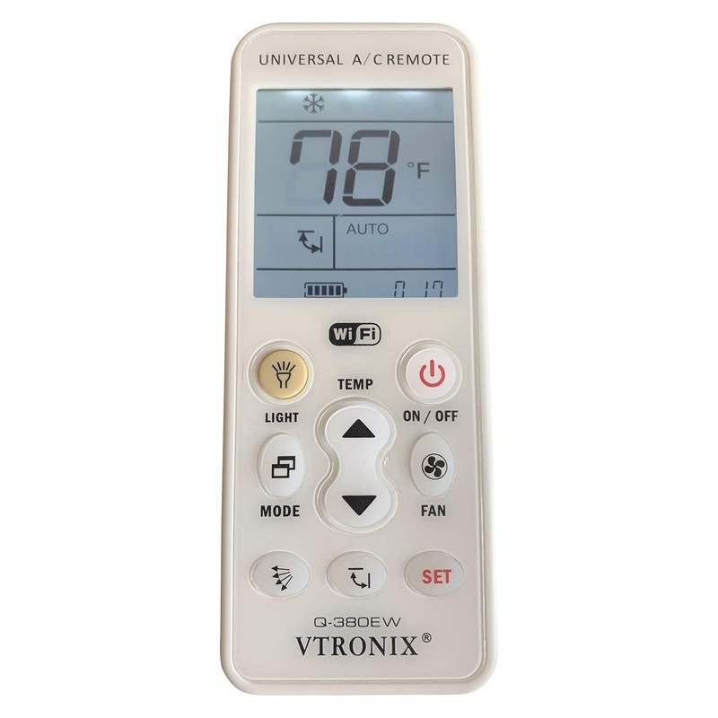 VTRONIX Q-380EW Universal Mini Split WiFi Compatible Remote with F