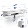 Bernkot Linear Wall Drain 24’’, 304 Stainless Steel Side Drain