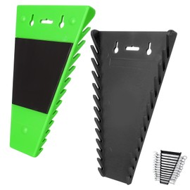 2 Pieces Magnetic Wrench Organiser, Wrench Rack, Tool Trays, Wrench Holder, Combination Wrench Holder, Magnetic Wrench Holder