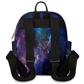 Galaxy Mini Backpack Purse for Women, Galaxy Nebula Lightweight Small Backpack Casual Travel Bag Daypack for Girls Children Teens Adult School Backpack
