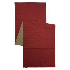 fabrizm 1085-rd Table Runner, Made in Japan, 15.7 x 59.1 inches (40 x 150 cm), Swirls, Reversible