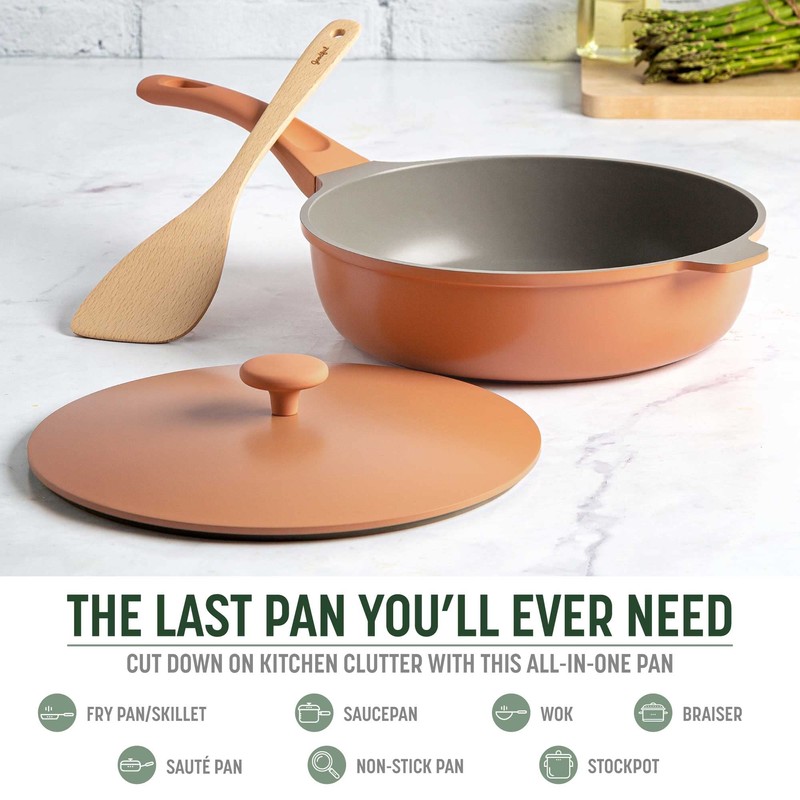 Goodful All-in-One Pan, Multilayer Nonstick, High-Performance Cast Construction, Multipurpose Design