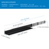 RackPath 1U 4-Post Server Rack Rail, 20.2-32 Inch Adjustable Depth