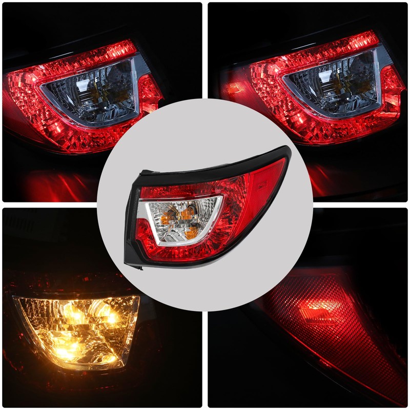 JSBOYAT Halogen Tail Light Fits for 2013-2017 Chevy Traverse Outer