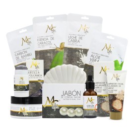 Kit Aclarante Facial 9pzs Hidratación Mascarillas Life