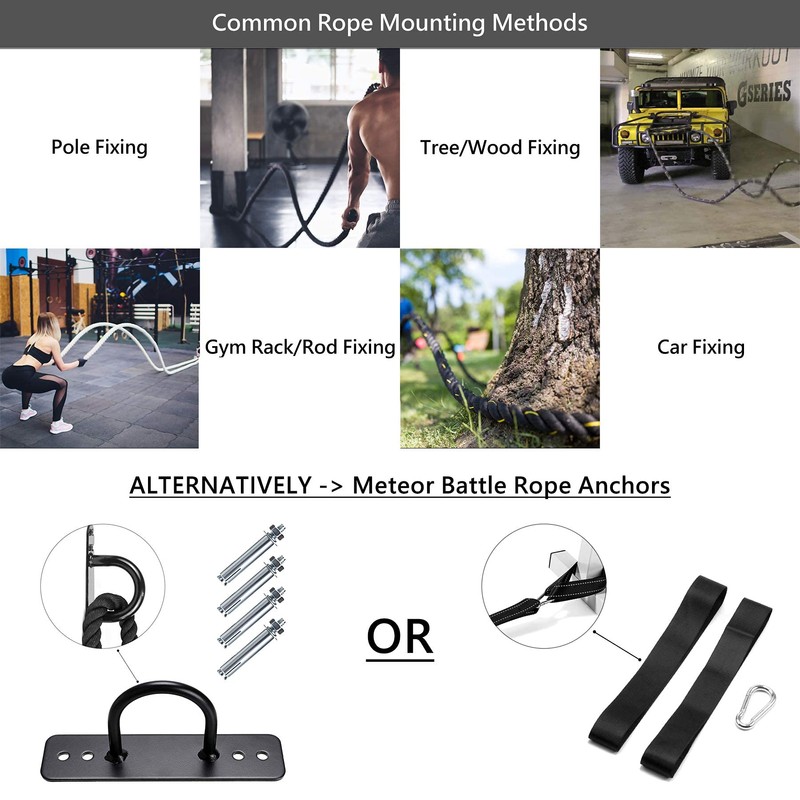 Meteor Battling Ropes, 38mm Diameter in 9, 12, 15 Meters