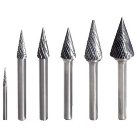 KS Tools 515.3271 Hard metal tip cone milling burr form M, 3mm