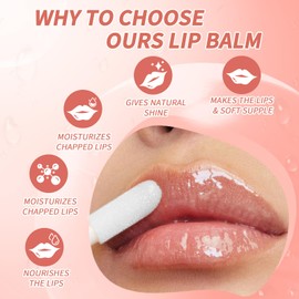 Eazerom 06 Lipgloss-öl,Feuchtigkeitsspendendes Lip Gloss Lip Glow Oil,Aufpolsterndes Lipgloss-Öl,Natural Lip Volume,Fruchtig Lippenbalsam für Lippenpflege Trockene Lippen
