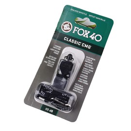 VGEBY Sports Whistle High Decibel Rate Portable Classic CMG Whistle with Strap for Soccer Basketball Coaches Referees - Black
