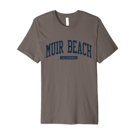 Muir Beach California CA College University Style Blue Premium T-Shirt