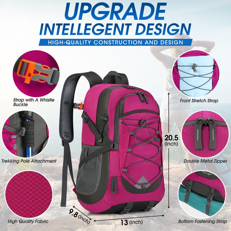 40L Packable Backpack Waterproof Hiking Backpacks Lightweight Outdoor Sport Travel