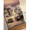 Vtg Unused Christmas Card Thomas Kinkade St Nicholas Circle Village