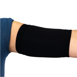 Linphelle PICC line Microfibre Coverpicc, Versatile Arm Catheter Masking Tape Made of Breathable Design Fabric, Arm Sleeve Ideal for PICCs, Blood Glucose Monitor and Tattoo Cover, Black, Size 1
