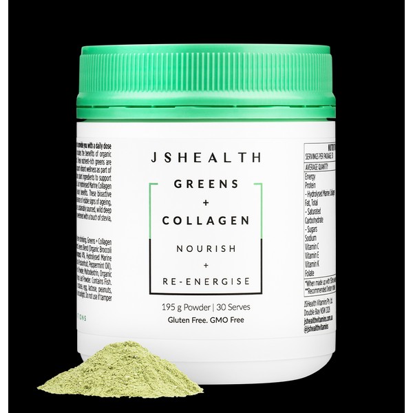 JSHEALTH Greens + Collagen Formula 195g