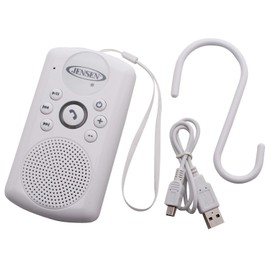 Jensen SMPS-640 Water-Resistant Bluetooth Speaker with Hanging Strap and Rechargeable Battery