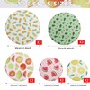 10Pcs Reusable Bowl Covers In 5 Size, Stretch Cloth Fabric