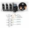 Auto Racing Car Ignition Switch Carbon Fiber Surface Panel 5
