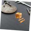 LIFKOME 1set Wooden Dapping Blocks and Punch Tool Jewelry Making