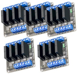 AZDelivery 5 x 4 Channel Relay Module 5V DC Solid State Relay Low Level Trigger Power Switch Relay Board Compatible with Arduino and Raspberry P