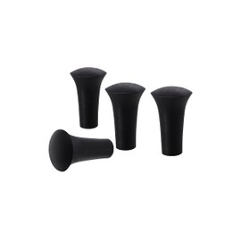 iSaddle Rubber Cap for X-Grip Mount Holder Compatible with RAM Bicycle Motorcycle Phone Holder Stand - Non-Slip Phone Mount Bracket Cap Replacement for X-Grip Rubber Cap RAP-UN-CAP-4U (4PCS Black)