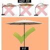 ontheway 11FT Patio Umbrella Enhanced Replacement Canopy Market Table 8