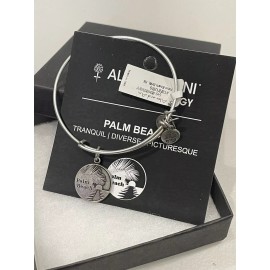 Alex and Ani "Palm Beach" Russian Silver Expandable Bracelet NWT, Box + Card