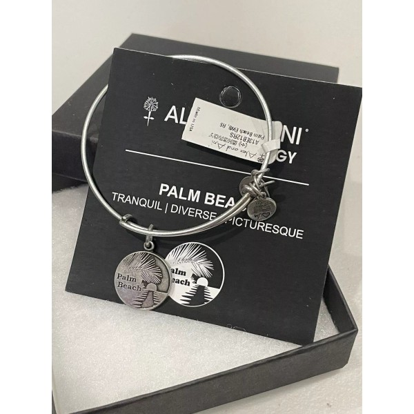 Alex and Ani "Palm Beach" Russian Silver Expandable Bracelet NWT,