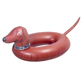 GoFloats Wiener Dog Party Tube Inflatable Raft, Float in Style (for Adults and Kids)