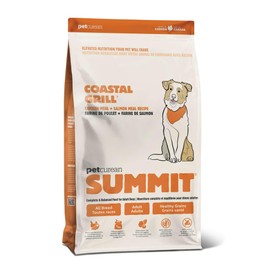 Petcurean Summit Coastal Grill Dry Dog Food, Chicken Meal and Salmon Meal Recipe, 25 lbs - with Grains for Adult Dogs