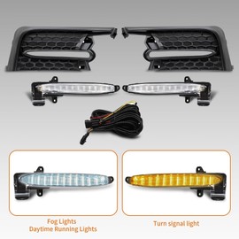Aspaton Turn Signal Fog Light Assembly Compatible with Corolla SE XSE 2020 2021 2022 Fog Lamp with Wiring Harness and Bezel 812B012010 812A012010 TO2562105 TO2563105