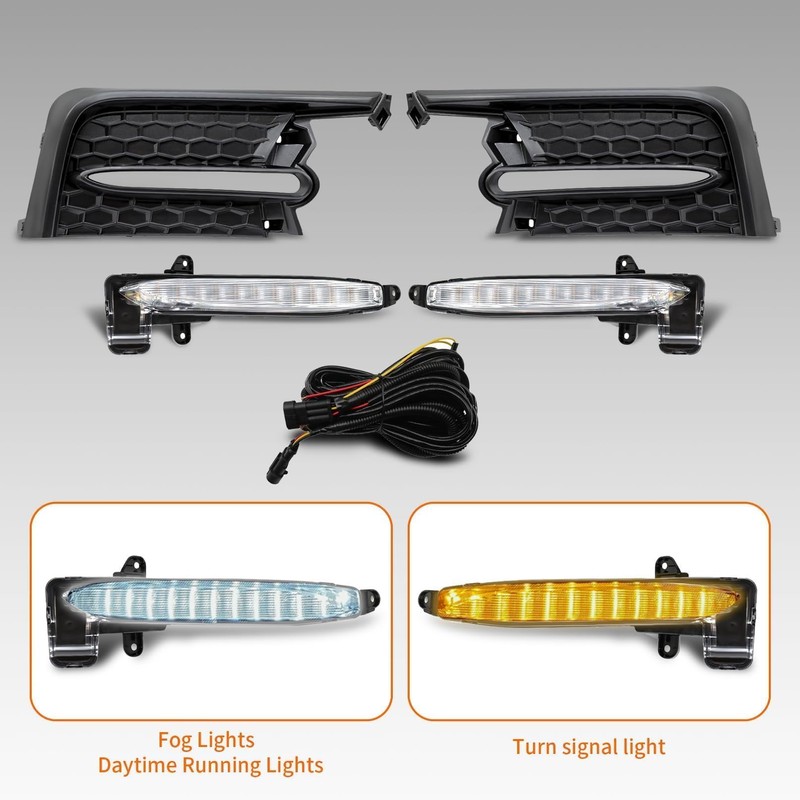 Aspaton Turn Signal Fog Light Assembly Compatible with Corolla SE