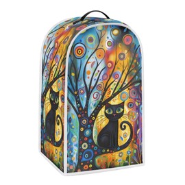 PJHEQOXE Modern Art Cat Print Blender Cover Small Kitchen Appliance Covers Stand Mixer Coffee Juicer Maker Blender Dust Cover and Fingerprint Protection