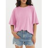 ATHMILE Womens Summer Spring Oversized T Shirts Loose Fit Crewneck