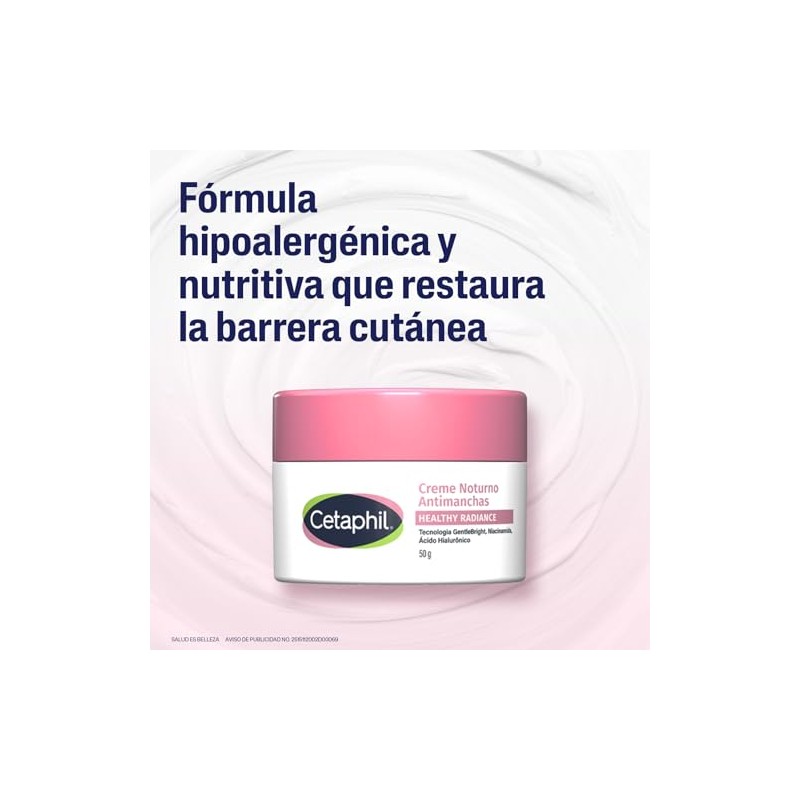 Cetaphil Healthy Radiance Crema Nocturna Iluminadora Humectantes Antioxidantes Corregir Manchas