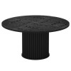 47" Round Kitchen Table for Small Space, Seats 4-6 with