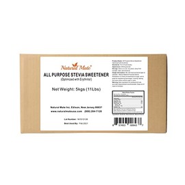 Natural Mate Bulk Sweetener - Organic Stevia Granular Powder Blended with Erythritol - 2:1 Sugar Replacement for Keto, Paleo, Low GI – (5KG/11Lb, Pack of 1)