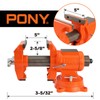 PONY Heavy Duty Bench Vise, 5-inch Jaw Width and Opening,