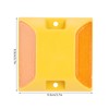 MOUMOUTEN Road Reflectors, 6Pcs Double Yellow Plastic Road Reflectors Street