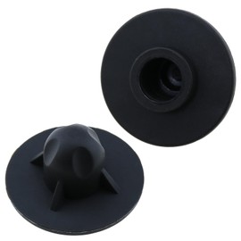 LUORNG 4PCS 14mm Tube Diameter Black Camping Chair Foot Cover Plastic Anti Sag Flying Saucer Foot Cover Camping Chair Foot Accessory for Outdoor Folding Chair