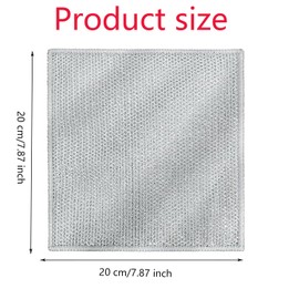 WADY Trapos de Limpieza de Alambre Multiusos,Trapos de Alambre para Lavar Platos en Húmedo y Seco,Trapos de Alambre de Doble Capa,Trapo de Limpieza de Alambre Metálico Multifuncional sin Rayones (5)
