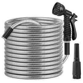 iMounTEK 100ft , Flexible Hoses w/ Solid Brass Fittings, Heavy Duty