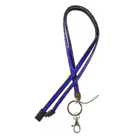 Blue Bling Diamante Rhinestone (Breakaway) Lanyards for ID Card & Key Badge Holder, USB Holder, Memory Stick Holder Rhinestoneblue