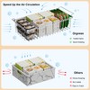 Orgneas Expandable Chest Freezer Organizer Bins Large Deep Freezer Basket