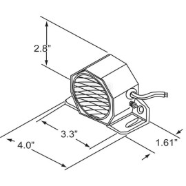 J&N Electric Dual Tone Back-Up Alarm 12/24V 102dB Compact Housing Universal Mount