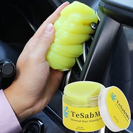 TeSabMi Cleaning Gel Car Accessories Car Cleaning Kit Car Detailing Kit Automotive Dust Car Crevice Cleaner Air Vent Interior Detail Removal Putty Cleaning Keyboard Cleaner for Car Vents, PC