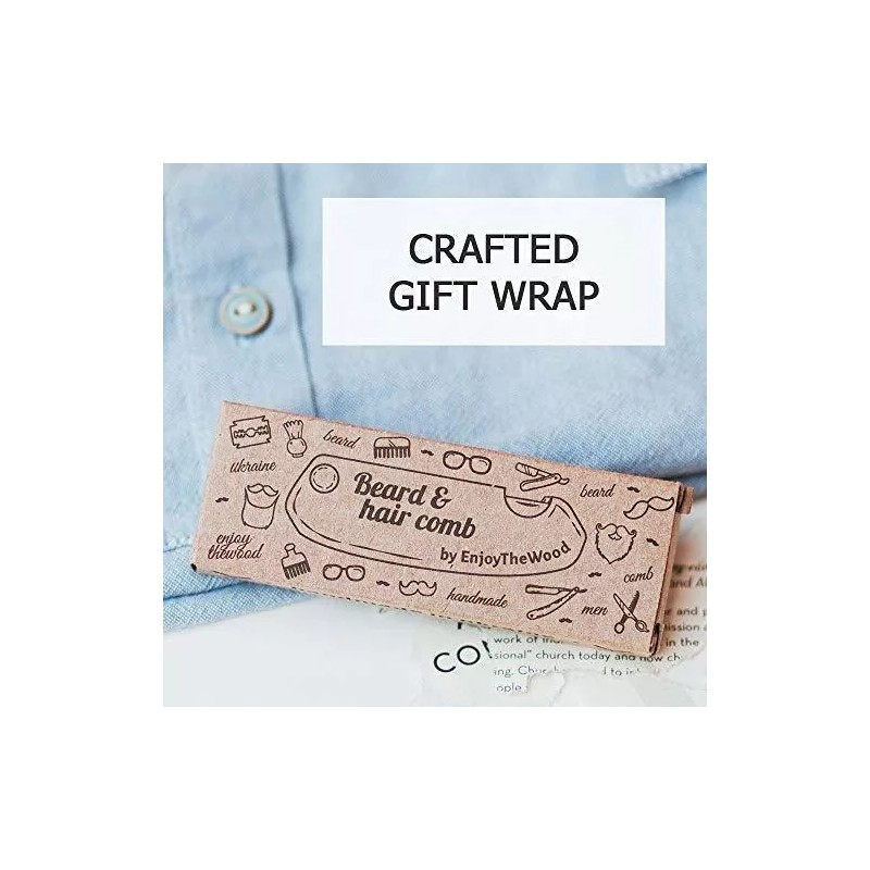 L Peine Plegable De Madera Tamaño De Bolsillo Color Marron