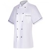 MISEMIYA MZ-849B Women's Kitchen Jacket, white