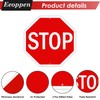 Eoppen 12 x 12 Inches Stop Sign Street Slow Warning