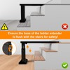 Foldable Heavy Duty Ladder Extender Pro-Adjustable Height 11.8-19.1", Ladder Leveler