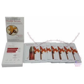 Clarins Double Serum Complete Age Control Concentrate .03ozx7 New In Box - 3 Packs For 3 Weeks